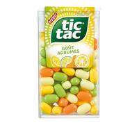 TIC TAC - Fraîcheur Acidulée aux Agrumes, Bonbons Croquants et Léger Fondant (54g) - Le Lot De 6