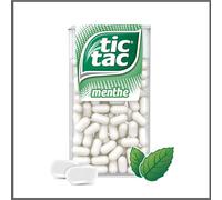 TIC TAC - Fraîcheur Instantanée à la Menthe, Petites Pastilles Croquantes (54g, 110 unités) - Lot de 6 - vendu par Lot