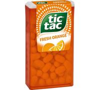 tic tac Fresh Orange dragées pétillantes au goût d'orange doux 54g