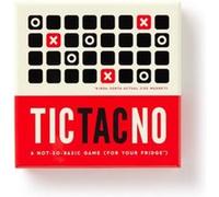 Galison Jeu pour réfrigérateur Brass Monkey Tic Tac non magnétique
