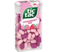 tic tac Strawberry Mix Fraise Citron Menthe Poivrée Dragées 54g