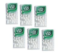 Tic Tac® | Tic Tac Menthe | Dragées à la menthe | Bonbons à saveur de menthe - 6 caisse (6 x 18 Gr)