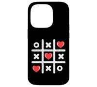 Tic Tac Toe 3 in a Row Funny Valentines Femmes Hommes Coque pour iPhone 14 Pro
