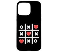 Tic Tac Toe 3 in a Row Funny Valentines Femmes Hommes Coque pour iPhone 15 Pro Max