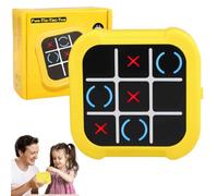 Tic Tac Toe Bolt Game Console, 4 in 1 Morpion Electronique pour Enfant et Adultes,Console de Jeu de Voyage Portable,Jeux de Société pour la Formation à l'éducation et à la Mémoire pour Tous Les âges