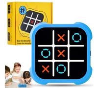 Tic Tac Toe Bolt Game, Jeu De Tic Tac Toe Électronique, Console de Jeu de Voyage Portable, Jeux De Société Fidget Toys, Jouets de Jeu de Puzzle D'échecs Portables pour Enfant et Adultes.(Jaune)
