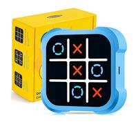 Tic Tac Toe - Console manuelle électronique 4 en 1 - Jeux de société de voyage - Jeux de mémoire - Console de jeu portable pour enfants et adultes - Cadeau de Noël pour enfants de 6 à 12 ans (C)