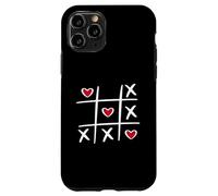 Tic Tac Toe en Forme de cœur pour la Saint-Valentin Coque pour iPhone 11 Pro