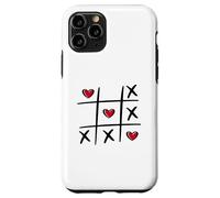 Tic Tac Toe en Forme de cœur pour la Saint-Valentin Coque pour iPhone 11 Pro