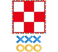Tic Tac Toe Game Outdoor, 47x47 Pouces Portable Giant Tic Tac Toe, Jeux de Plein air Amusants pour Les Enfants, Jeu Familial