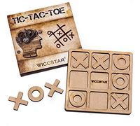 Tic Tac Toe Jeu de Bois Traditionnel Fait à la Main XOXO