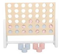 Tic tac toe jeu en bois pastel Rouge G