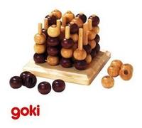 Tic Tac Toe Ou Puissance 4 En 3 D Casse-tête Jeu En Bois 7 Ans +