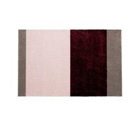 tica copenhagen Stripes paillasson horizontal Bordeaux-rose-sand. 60x90 cm