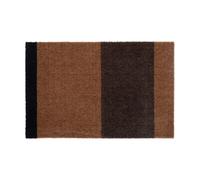 tica copenhagen Stripes paillasson horizontal Cognac-dark brown-black. 40x60 cm