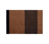 tica copenhagen Stripes paillasson horizontal Cognac-dark brown-black. 60x90 cm