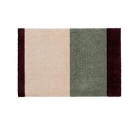 tica copenhagen Stripes paillasson horizontal Green-ivory-bordeaux. 40x60 cm