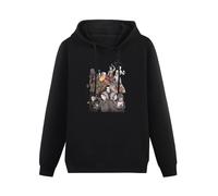 TICABIN Dead by Daylight Mens Hoodies Casual Cotton Unisex Black Sweatshirts 3XL