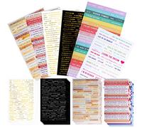 Ticeed 22 Feuilles Scrapbooking Autocollants Vintage, Journal Bullet Stickers Phrase Stickers Mot Stickers Scrapbooking Autocollants Inspirants pour Calendrier Carnet Agenda Scrapbooking