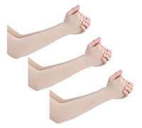 ticentral 3 Paires De Manchons De Bras, Chauffe-Bras Protection Solaire RafraîChissante pour Hommes Femmes, Manchons De Bras De Protection Solaire, Manchons Solaires RafraîChissants, toneA