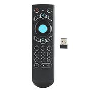 Ticfox 2.4G Air Fly Mouse Clavier à pavé Tactile sans Fil Télécommande Air Mouse Rétroéclairé Commande vocale IR Apprentissage Conception Ergonomique pour Smart TV PC Ordinateur po