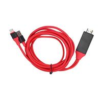 Ticfox Adaptateur 4K Type C vers HDMI Convertisseur de câble Ultra Fin Haute Vitesse avec Coque ABS pour téléphone Portable pour Afficher des Films, des Jeux, des présentations