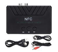 Ticfox Adaptateur Audio sans Fil AUX pour Lecture USB Bluetooth NFC 5.0 pour stéréo de Voiture avec Conception antidérapante Stable et qualité sonore HiFi pour Voiture, Maison, bur