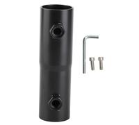 Ticfox Adaptateur de tuyau, support de montage en acier inoxydable à haute charge pour antenne parabolique V2, sécurisé et Durable, noir