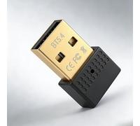 Ticfox Adaptateur Dongle Bluetooth 5.4 pour PC, Mini Bluetooth USB pour PC, 2.4G Dongle Récepteur pour Casque, Haut-Parleur, Souris, Clavier, Contrôleur, Manette, pour Windows 11/10/8.1 PC Ordinateur