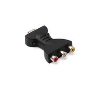 Ticfox Adaptateur HDMI vers 3 RCA, HDMI vers 3 RCA RGB AV Composite Video Audio Adaptateur 1080p de Synchronisation Audio et Vidéo Splitter Compatible pour TV et PC