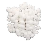 TICFOX Balle en coton pour hamster, linge de lit doux et chaud pour l'hiver, boule de coton pour hamster, hamster syrien, chinchilla (blanc)