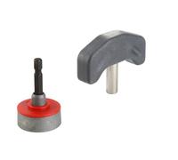 Ticfox Base de clé en T de 6.35mm, outil d'installation de meubles, accessoire de perceuse en forme de T de 1/4 de pouce
