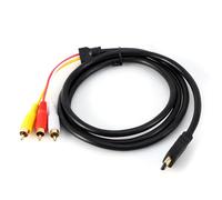 Ticfox Câble adaptateur HDMI mâle vers 3 prises RCA - Câble convertisseur vidéo HD 1080P AV pour TV, HDTV, DVD, 1,5 m