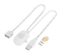 Ticfox Capteur de mouvement USB, DC 5 V USB, plage de détection 120°, convient pour ouverture de porte automatique, blanc