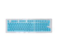 Ticfox Capuchons de Touches de Clavier PBT translucides Bicolores transmettant la lumière, 114 Touches de Clavier mécanique de Hauteur OEM pour Les Amateurs de Jeux personnalisés, (Mini Bleu Ciel)