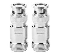 Ticfox Connecteur Coaxial RF de Type N Femelle BNC mâle, convertisseur de Test pour Bande passante Haute fréquence, 2 pièces