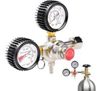 Ticfox Détendeur Bière Régulateur de Pression CO2, avec Double Manomètre