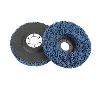 Ticfox Disques à Décaper la Peinture, Lot de 2 Disques à Décaper, Disque Antirouille Bleu en Polyéthylène, Outil de Décapage de la Peinture et de la Rouille pour le Ponçage et le