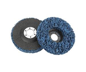 Ticfox Disques à Décaper la Peinture, Lot de 2 Disques à Décaper, Disque Antirouille Bleu en Polyéthylène, Outil de Décapage de la Peinture et de la Rouille pour le Ponçage et le