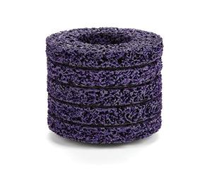 Ticfox Disques de Décapage, Lot de 5 Disques Poly de 100 Mm pour L'élimination de Peinture, Roue de Décapage et D'enlèvement, Outil de pour Meuleuses D'angle