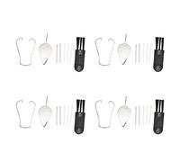 Ticfox Embouts de Stylet pour Tablette 4 Ensembles de recharges de Remplacement de Stylet ABS de qualité supérieure Kit d'outils pour Tab S7 FE 12,4 Pouces T733 édition de Dessin d (Blanc Gris)