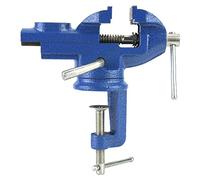 Ticfox Étau de Table à Base Pivotante, étau D'établi de 60 Mm, de Table Universel Pivotant avec Enclume pour le Travail du Bois, la Coupe de Conduits, le Perçage, le Travail (60mm)