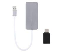 Ticfox EZCAP265 HDMI vers USB3.0 UVC Carte de vidéo Enregistreur HD en Alliage d'aluminium pour Consoles de Jeu en Direct et appareils médicaux Argent 8,8 cm