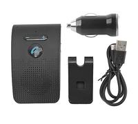 Ticfox Haut-Parleur Bluetooth pour Voiture Adaptateur de Pare-Soleil sans Fil Haut-Parleur MP3 Mains Libres avec Clip arrière Double Connexion Capteur de Vibration Économie d'énerg