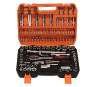 Ticfox Jeu de Douilles à Cliquet, 108 Pièces Outils de Réparation Mécanique, Kit D'assortiment de Douilles à Choc, Clés à Cliquet et Clés Hexagonales, Embouts de Tournevis pour