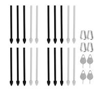 Ticfox Kit de Recharge de Pointe de Stylet, Embouts de Remplacement en métal ABS, Ensemble d'outils de Prise de Notes de Dessin Lisse pour Note 20 Ultra 5G Tab S6 T860 T865, Paquet