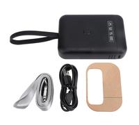 Ticfox Lampe d'extension de cheveux UV LED professionnelle 18 W lampe de polymérisation de colle UV portable avec affichage précis de la batterie pour les coiffeurs de salon à domi (Noire)
