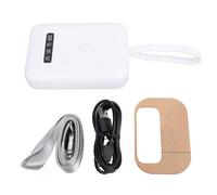 Ticfox Lampe d'extension de cheveux UV LED professionnelle 18 W lampe de polymérisation de colle UV portable avec affichage précis de la batterie pour les coiffeurs de salon à domi (Blanche)