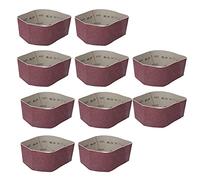 Ticfox Lot de 10 Bandes de Ponçage, 457 X 75 Mm, Assortiment de Bandes de Papier de Verre en Oxyde D'aluminium, Bande de Meulage Circulaire pour le Travail du Bois, le Polissage d (240)