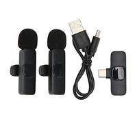 Ticfox Microphone Cravate sans Fil One Tows Two Plug and Play Réduction du Bruit Mini Microphone à Revers pour l'enregistrement en Direct Youtube TikTok Vloggers Podcasters Intervi